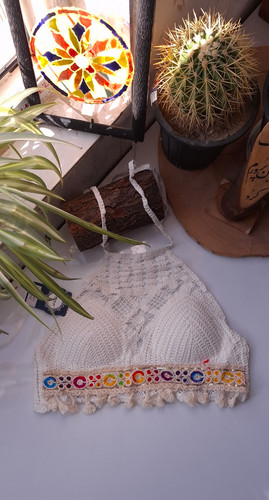 نیمتنه مکرومه بافی
